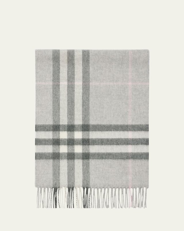 Giant Check Cashmere Scarf